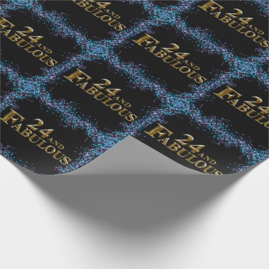 24e verjaardag cadeaupapier (Hoek)