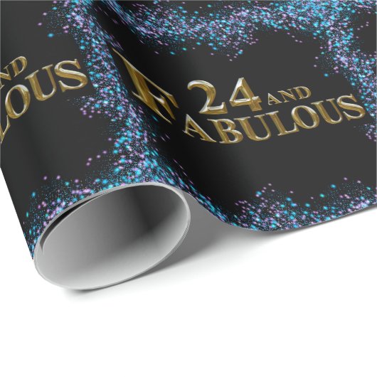 24e verjaardag cadeaupapier (Rol Hoek)