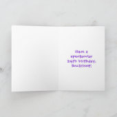 24e verjaardag: Fun Cake and Candles + Custom Name Kaart (Binnen)