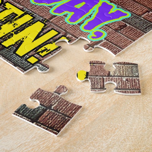 24e verjaardag ~ Fun, geïnspireerd door Urban Graf Legpuzzel (Zijkant)