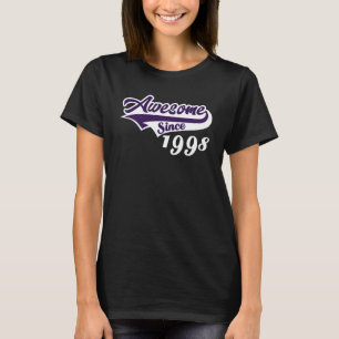 24e Verjaardag Geweldig Sinds 1998 Leeftijd Van Pe T-shirt