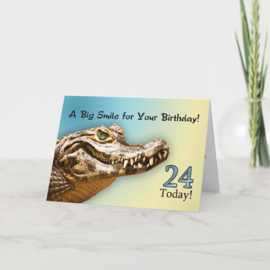 24e verjaardag Kaart (Voorkant)