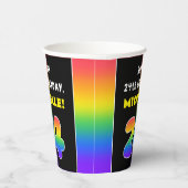 24e verjaardag: kleurrijke regenboog # 24, Naam va Papieren Bekers (Rechts)