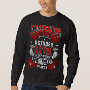 24e verjaardag Legends geboren in oktober 1998 24  Trui