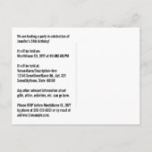 24e verjaardag - Leuk vuurwerk, Rainbow Look "24" Briefkaart (Achterkant)