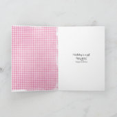 24e verjaardag tabby kat met hartballon kaart (Binnen)