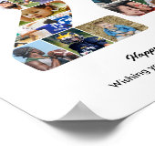 24e Verjaardagsfeest Nummer 24 Foto Collage Poster (Hoek)