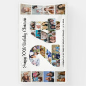 24e verlichtingsposter verjaardagsfeest Nummer 24 Spandoek (Verticaal)