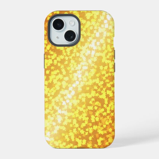 24k goudblad iPhone 15 case (Achterkant)