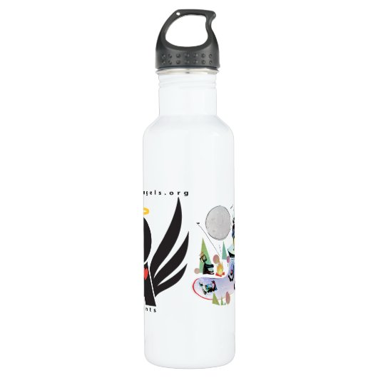 24oz waterfles White RushCamp! Waterfles (Voorkant)