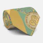 24ste bruiloft Jubileum Stropdas (Opgerold)