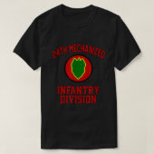 24th Mechanized Infantry Division Veteran Fathers T-shirt (Design voorkant)