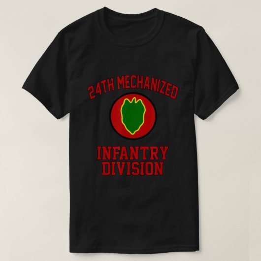 24th Mechanized Infantry Division Veteran Fathers T-shirt (Design voorkant)