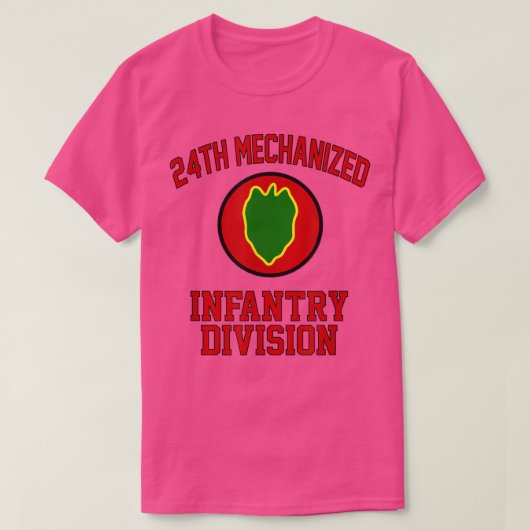 24th Mechanized Infantry Division Veteran Fathers T-shirt (Design voorkant)