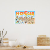 24x16 SoCal-Poster Poster (Keuken)