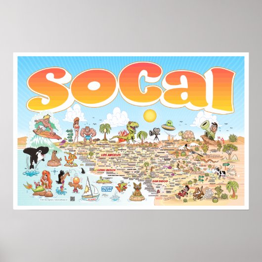 24x16 SoCal-Poster Poster (Voorkant)