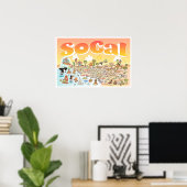 24x16 SoCal Sunset Poster (Thuiskantoor)