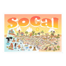 24x16 SoCal Sunset Poster