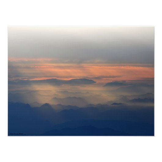 24x18 Cascade Mountain Range Foto Afdruk (Voorkant)