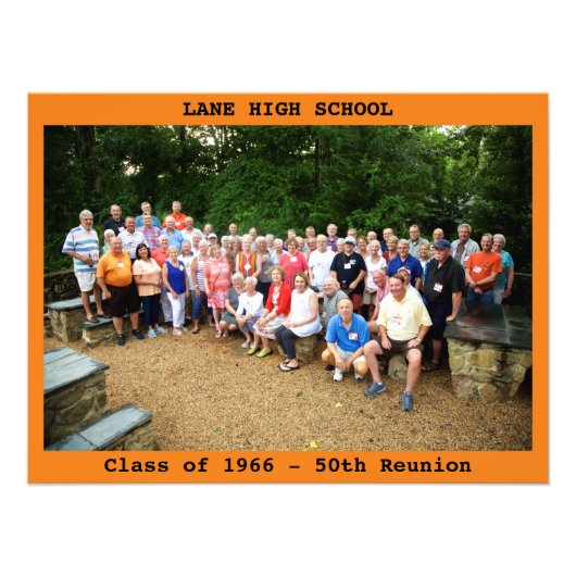 24x18-inch LHS Reunion foto met tekst Afdruk (Voorkant)