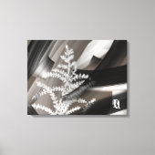 24x18"Terra’s Tender Whisper Abstract Brown Flower Canvas Afdruk (Voorkant)