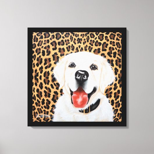 24x24 Londen de Engelse Golden Retriever Canvas Afdruk (Voorkant)