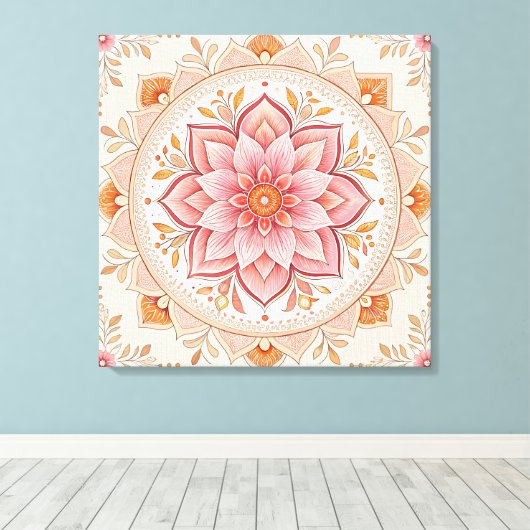 24x24 Personalized Photo Canvas for Wall Décor (Insitu (Houten vloer))