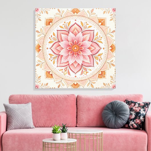 24x24 Personalized Photo Canvas for Wall Décor Afdruk (Insitu (Woonkamer))