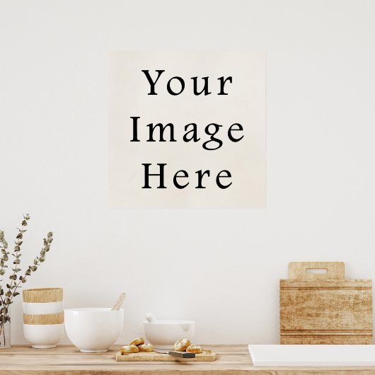 24x24 Square Posters Persoonlijk Poster papier (Keuken)