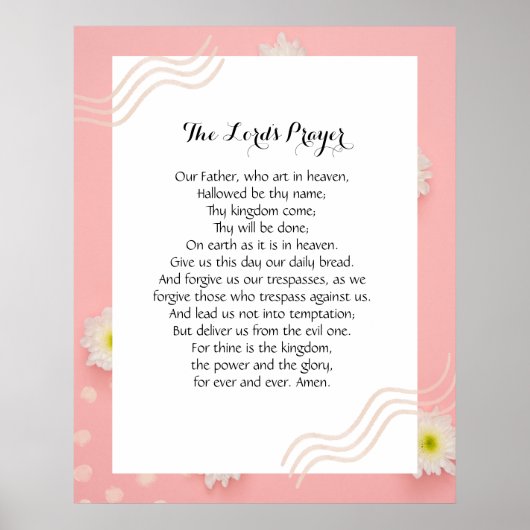 24x30 Het Poster van het Onze Vader (Voorkant)
