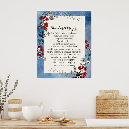 24x30 Het Poster van het Onze Vader (Keuken)