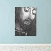 # 24x32 # White Frame# Lienzo Canvas Afdruk (Insitu (Houten vloer))