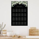 24x36" 20 Tafels van 10 zitplaatsen Chart Poster (Keuken)