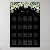 24x36" 20 Tafels van 8 Bruiloft Zitting Grafiek Po Poster (Voorkant)