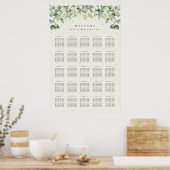 24x36" 25 Tafels van 8 zitplaatsen Chart Poster (Keuken)