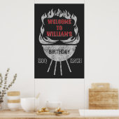24x36 BBQ Welkomstbord & Poster op feestdag (Keuken)