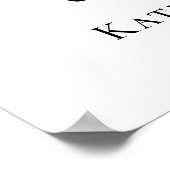 24x36 Foto 'Altijd in onze harten' Funeral Welcome Poster (Hoek)