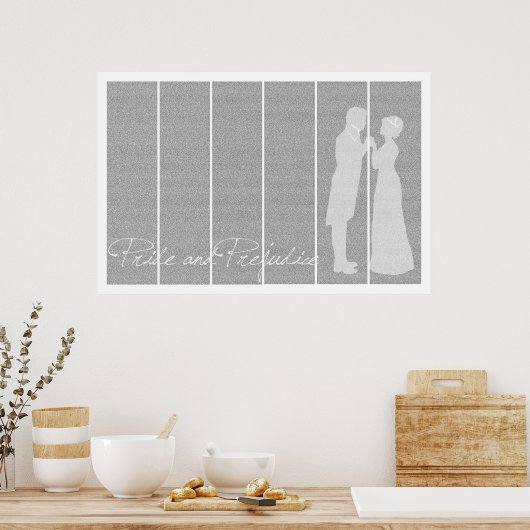24x36 full text poster Pride and Prejudice (Keuken)