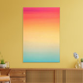 24x36 inch Modern Rainbow Sky Red Yellow Blue Canvas Afdruk (Insitu (Woonkamer))
