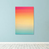 24x36 inch Modern Rainbow Sky Red Yellow Blue Canvas Afdruk (Insitu (Houten vloer))