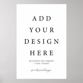24x36-inch verticale/portretenteken voor Poster