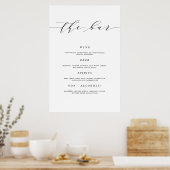 24x36 Trouwbar Bord Poster Print (Keuken)