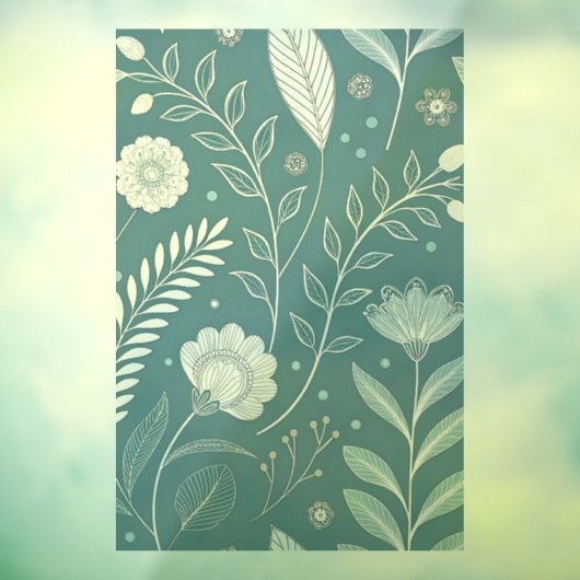 24x36 Window Cling with Partial Transparent Design Raamsticker (Vel 3)