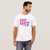 24x7 Softball T-shirt (Voorkant volledig)