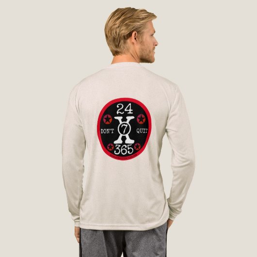 24X7X365 Don't Quit Tri-Blend Shirt (Achterkant)