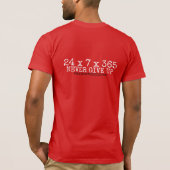 24X7X365 - Nooit Opgeven T-shirt (Achterkant)