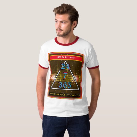 24X7X365 Perserverance T-shirt (Voorkant volledig)
