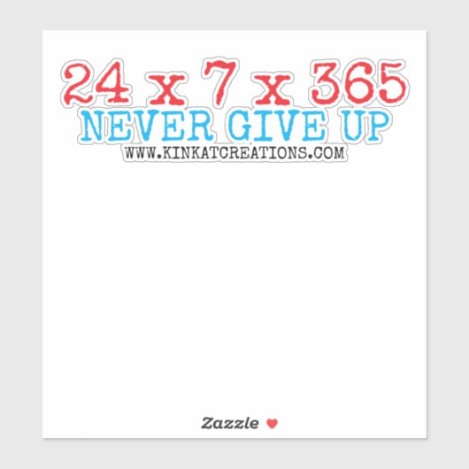 24X7X365 STICKER (Vel)