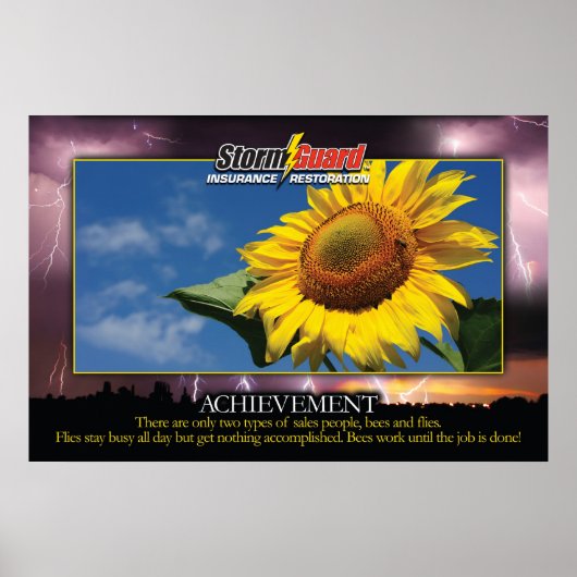 24x 36-inch Storm Garde "Achievement" Poster (Voorkant)