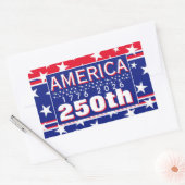 250 AMERIKA 1776 2026 RECHTHOEKIGE STICKER (Envelop)